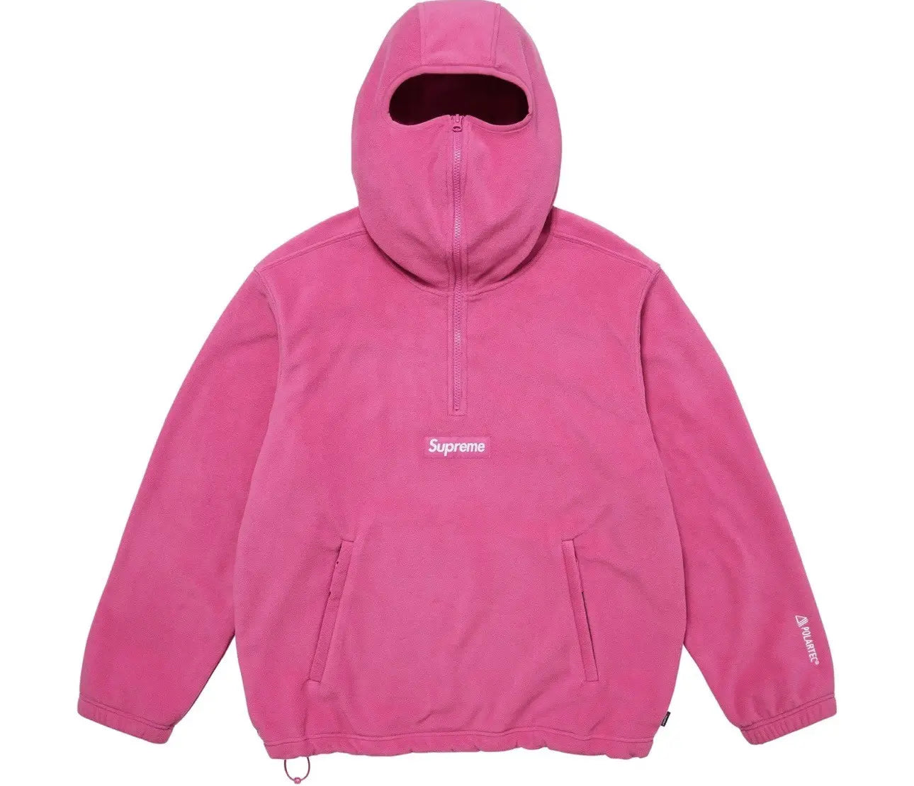 Supreme x Polartec Face Mask Half Zip Hooded Sweatshirt SZ M