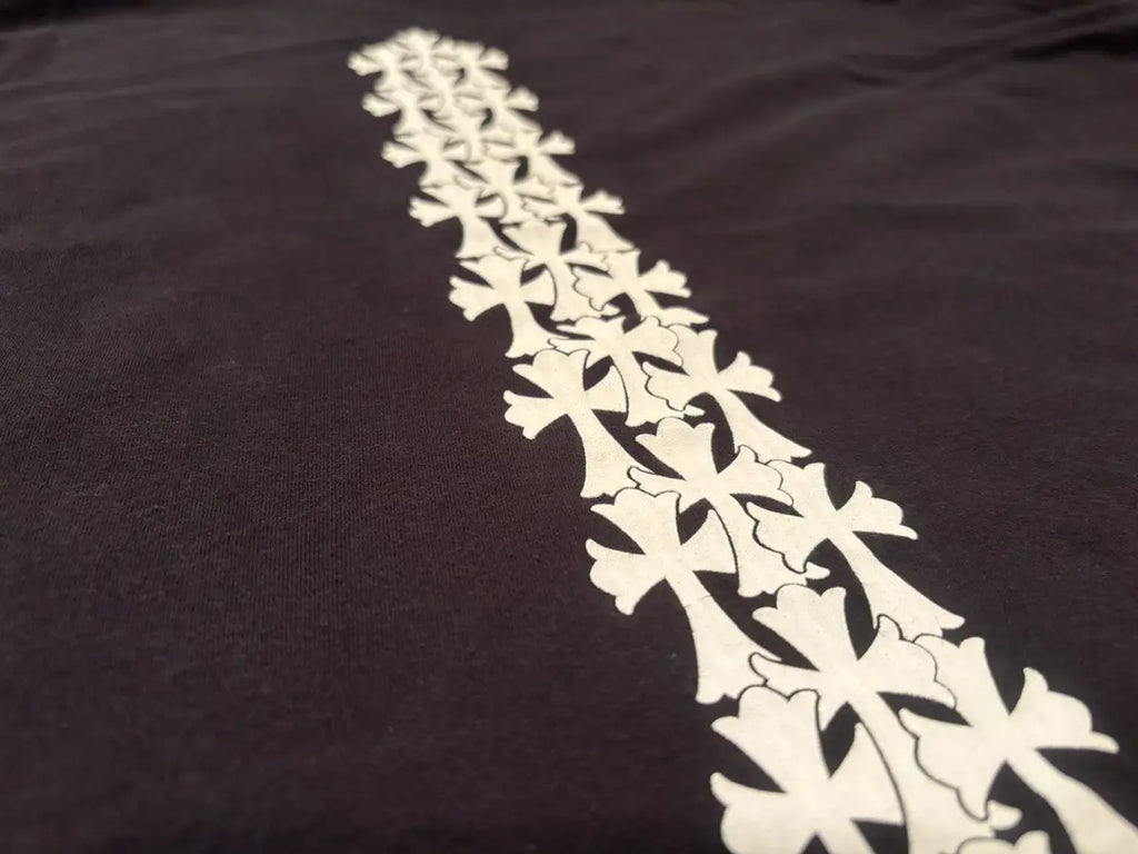 Chrome Hearts Cemetery Cross Tire Tracks Short Sleeve Tee SZ XXL