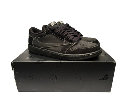 *BUNDLE* Travis Scott x Air Jordan 1 Retro Low OG SP 'Black Phantom' and Chrome Hearts Dagger Slip-Ons
