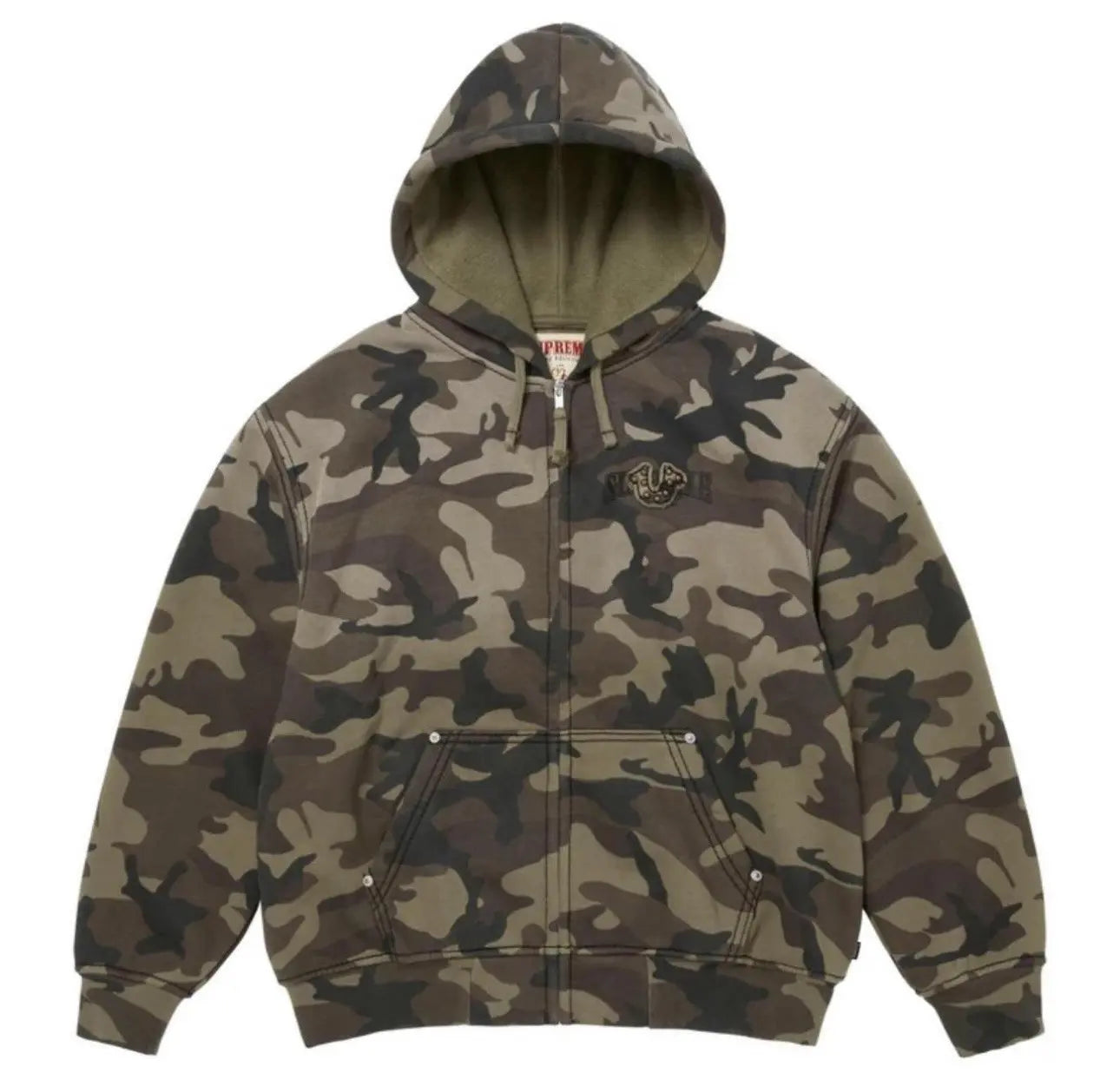 Supreme®/True Religion® Zip Up Hooded Sweatshirt SZ L
