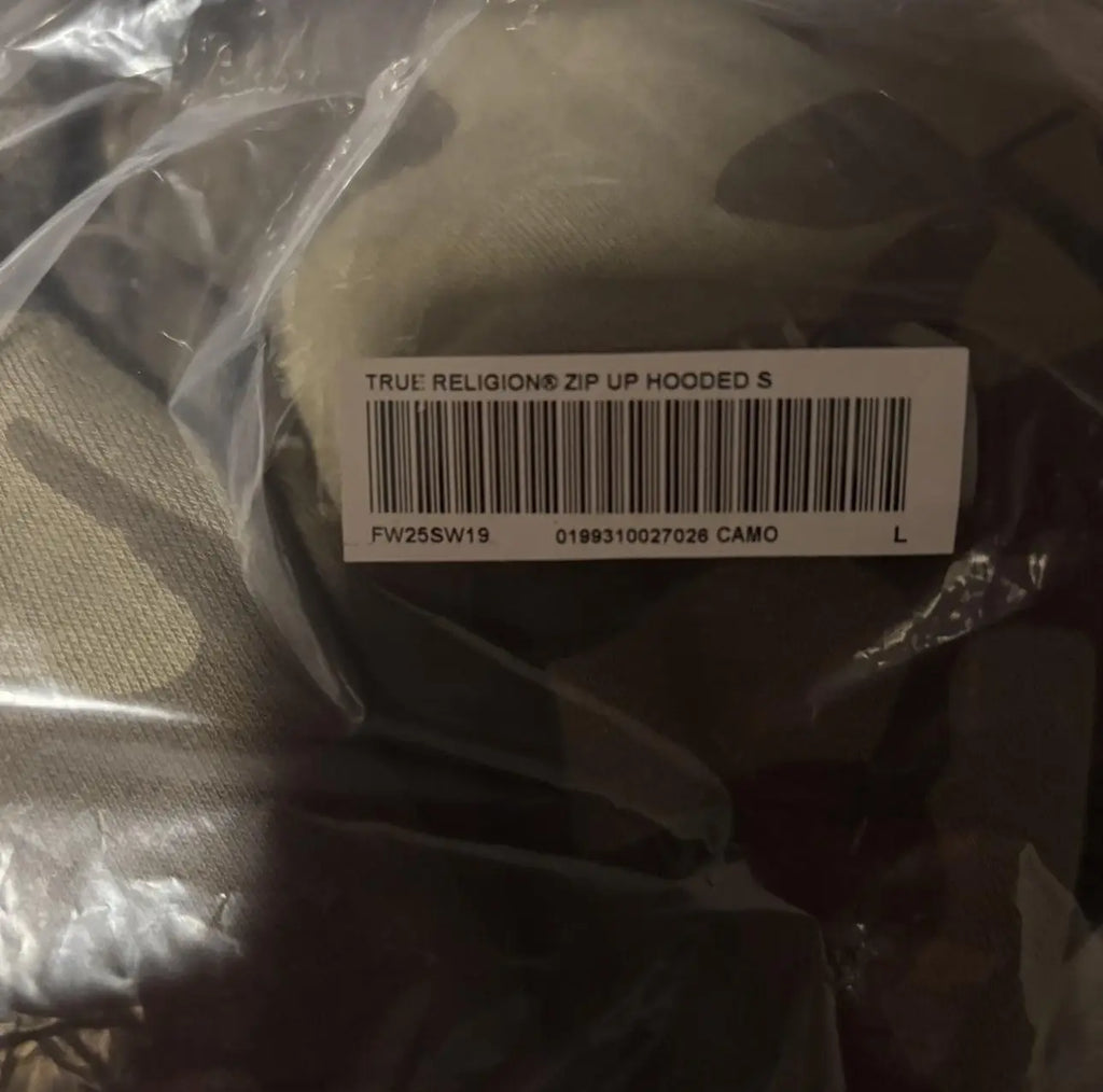 Supreme/True Religion Zip Up Hooded Sweatshirt SZ L