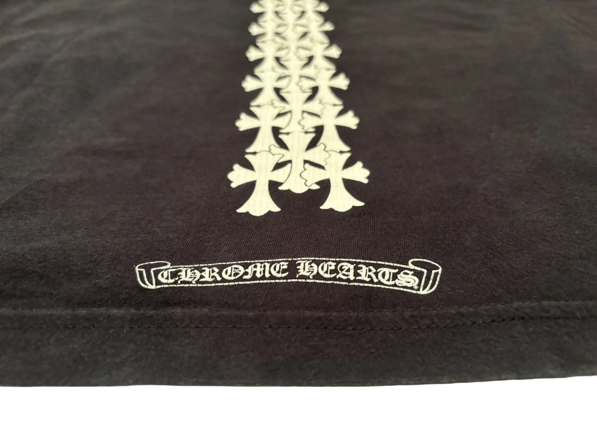 Chrome Hearts Cemetery Cross Tire Tracks Short Sleeve Tee SZ XXL