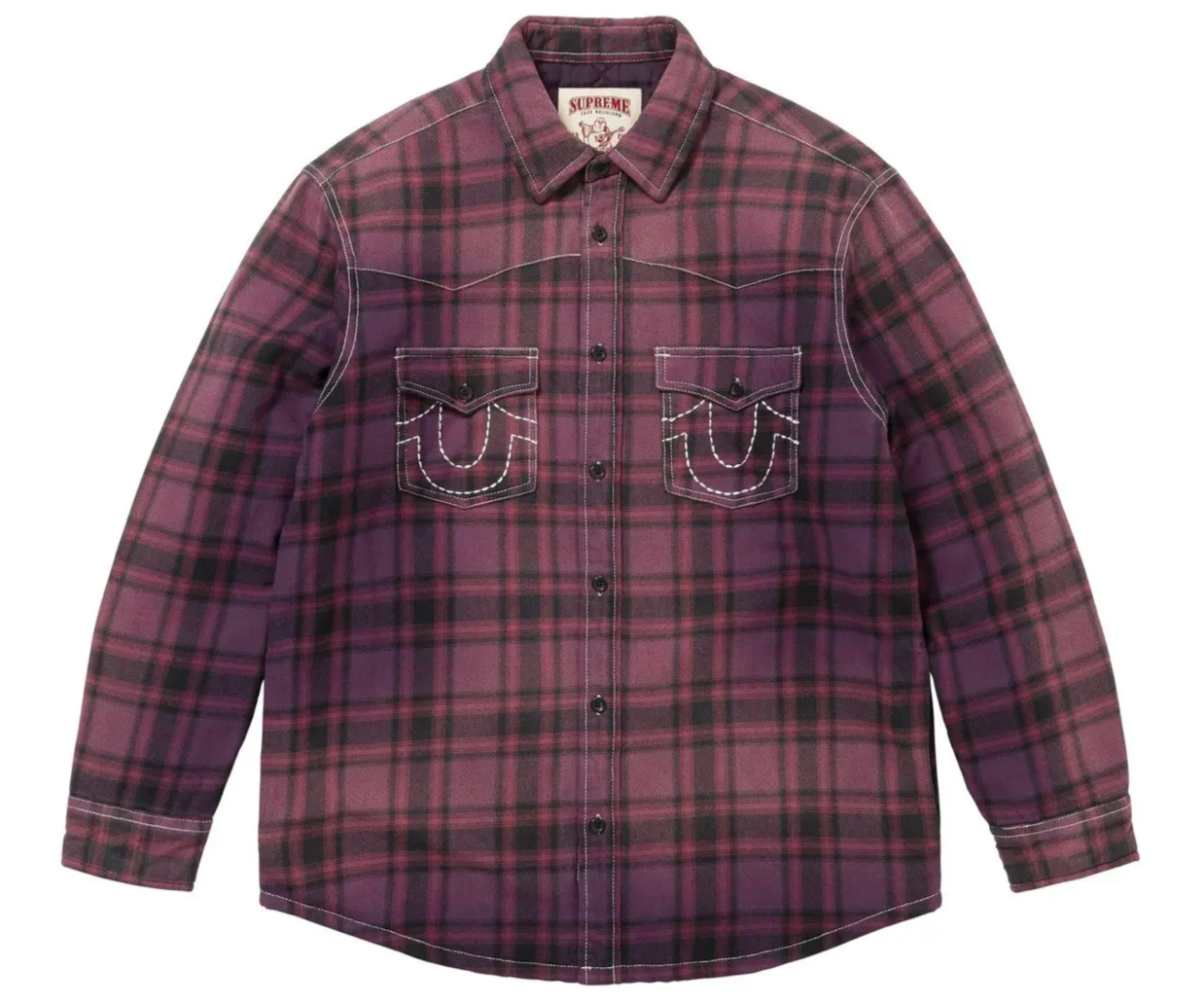 Supreme x True Religion Quilted Flannel SZ M
