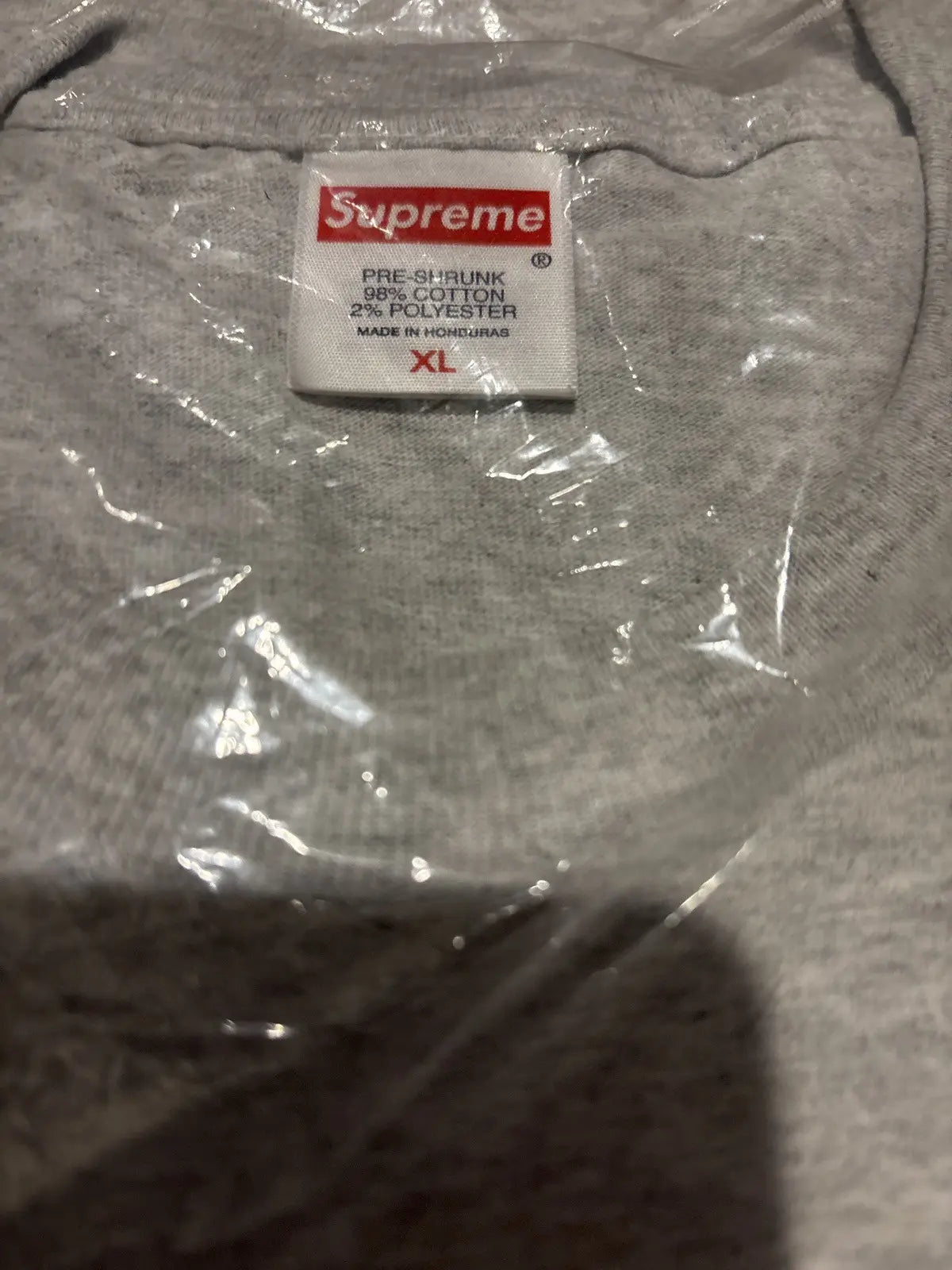 Supreme® “Dust Tee” Heather Grey SZ XL