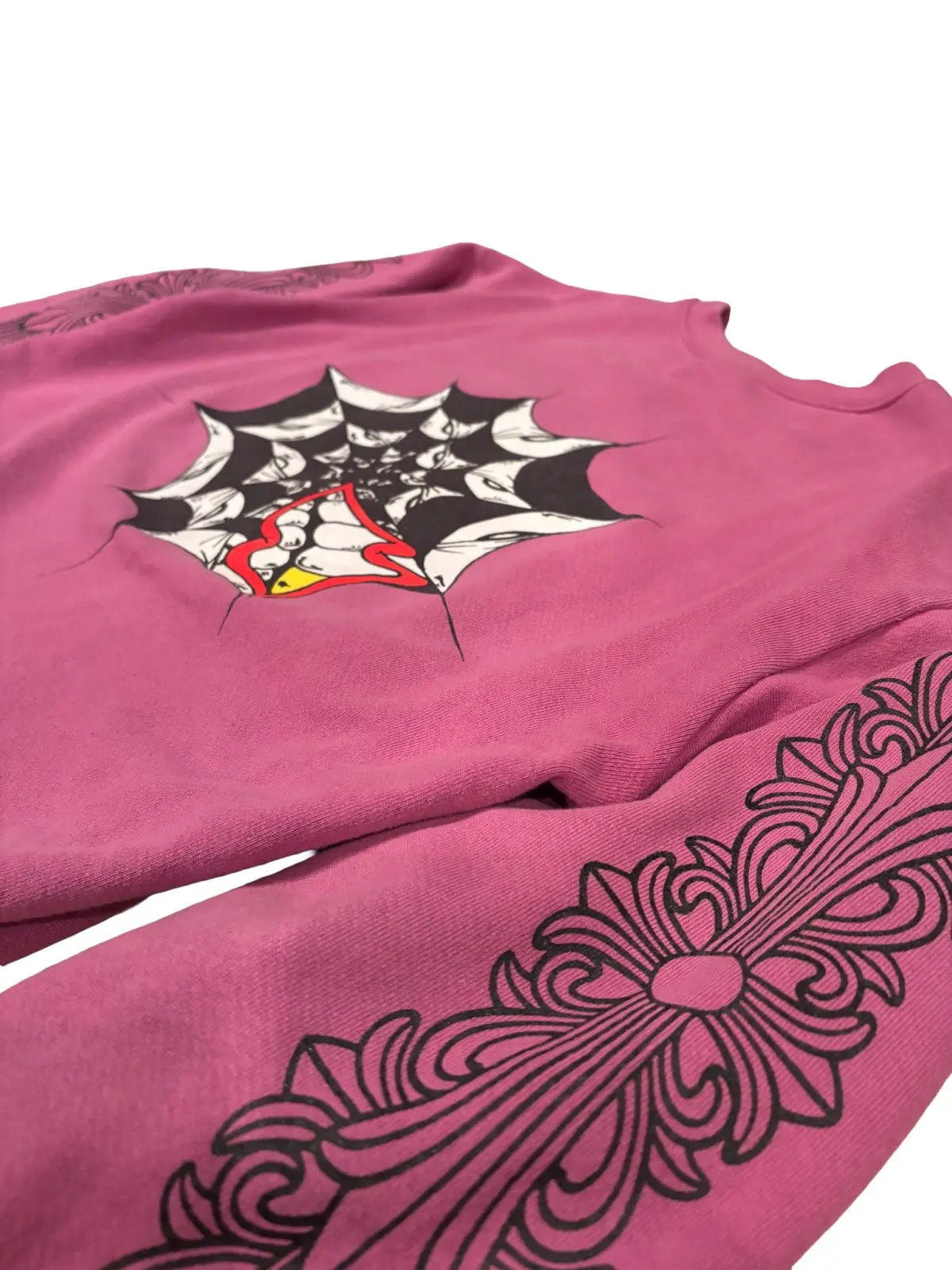 Signed Chrome Hearts x Matty Boy Spider Web Crewneck SZ XL
