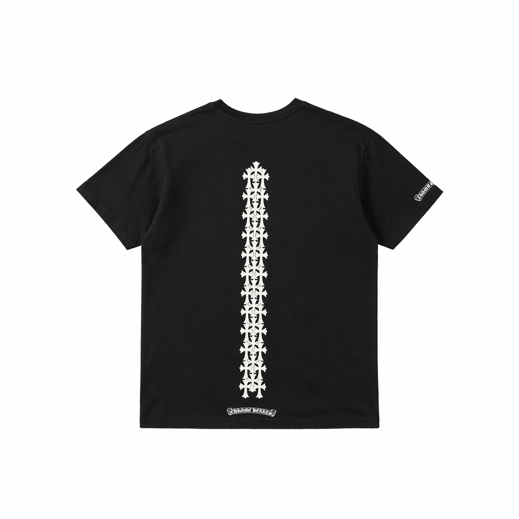 Chrome Hearts Cemetery Cross Tire Tracks Short Sleeve Tee SZ XXL
