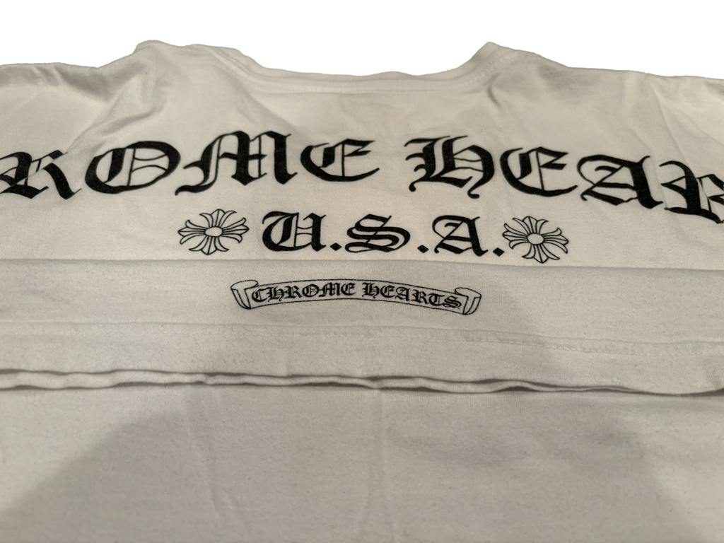 Chrome Hearts U.S.A Scroll Short Sleeve Tee SZ XXL