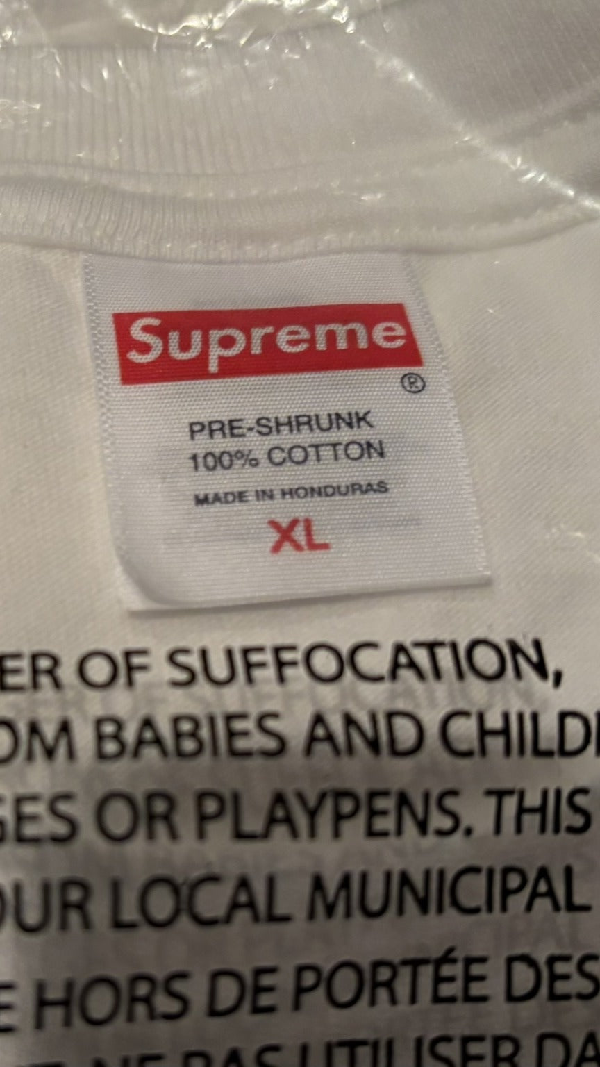 Supreme “RX Tee" White SZ XL