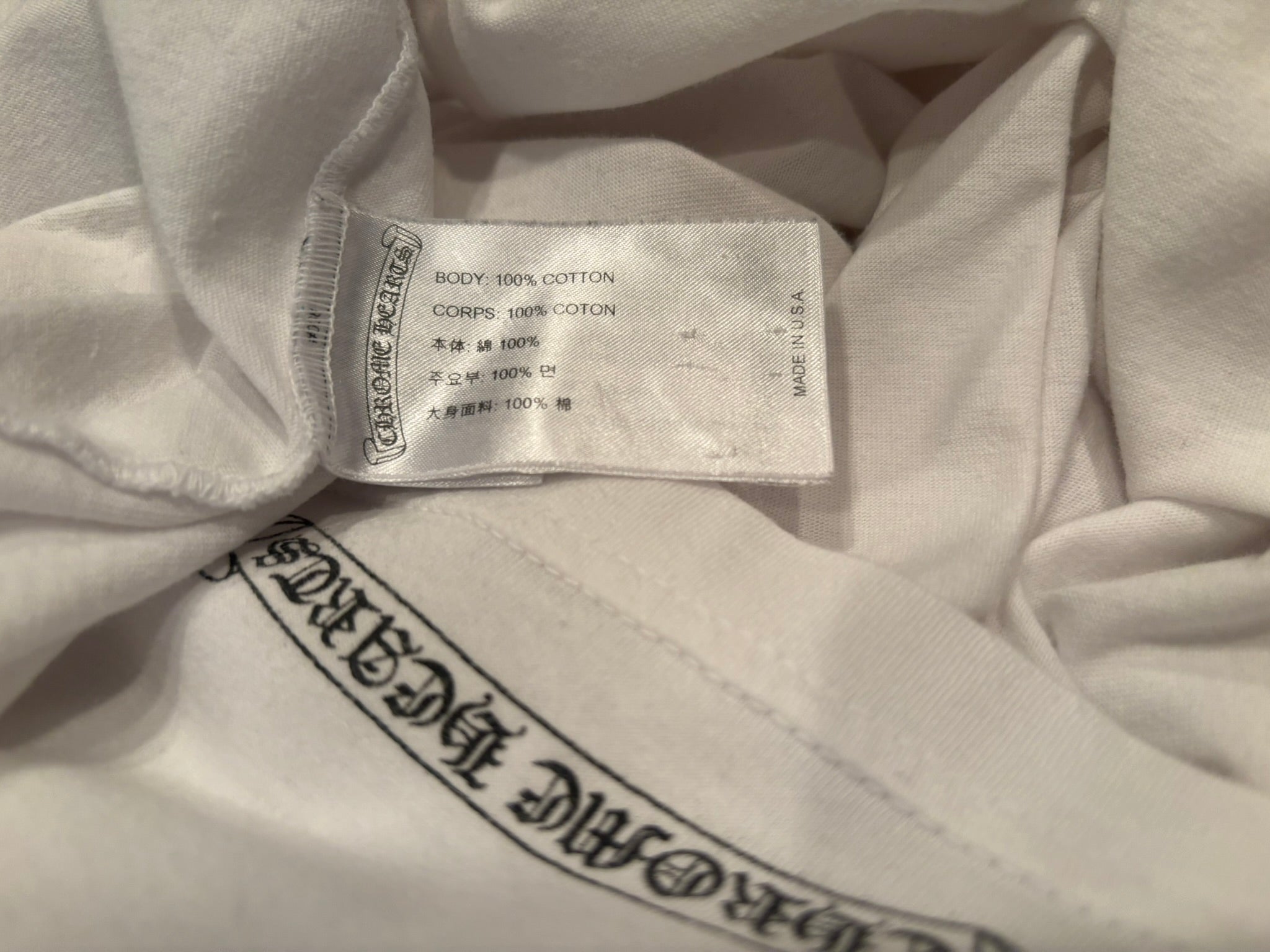 Chrome Hearts U.S.A Scroll Short Sleeve Tee SZ XXL