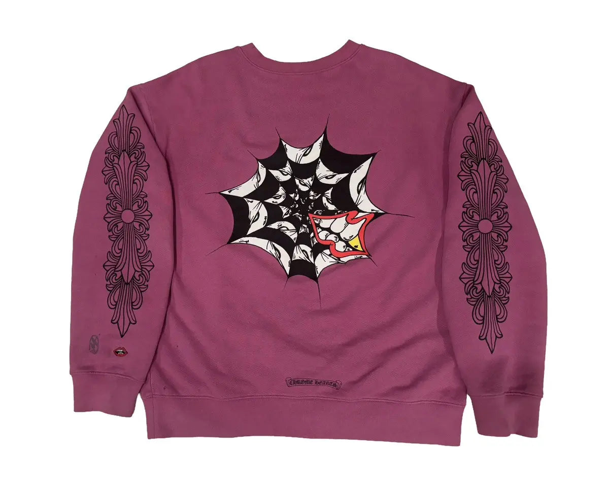 Signed Chrome Hearts® x Matty Boy® Spider Web Crewneck SZ XL