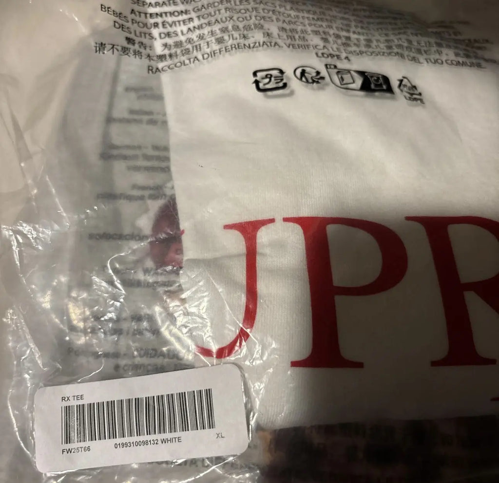 Supreme “RX Tee" White SZ XL
