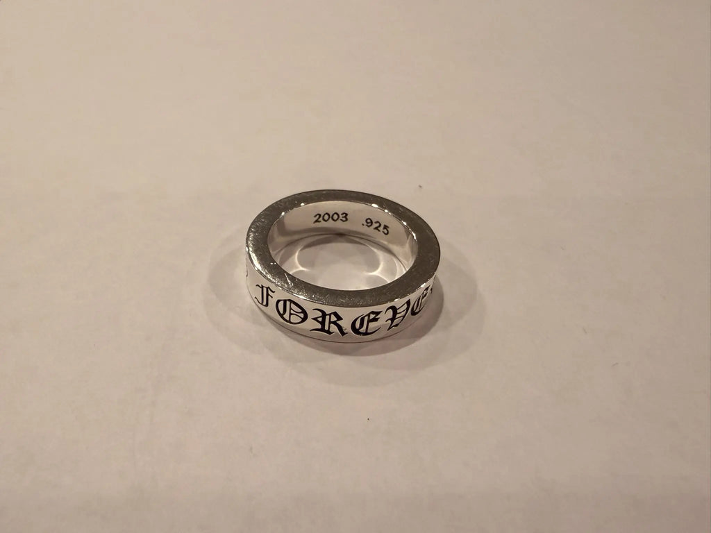 Chrome Hearts .925 Forever Spacer Size 8