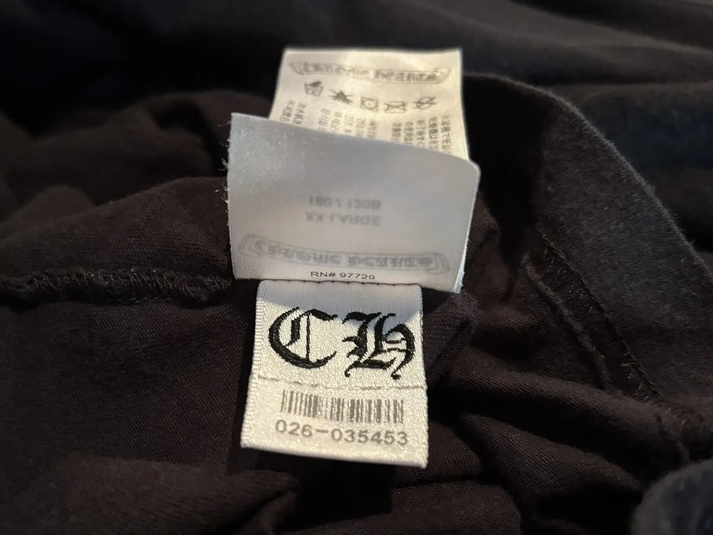 Chrome Hearts Cemetery Cross Tire Tracks Short Sleeve Tee SZ XXL